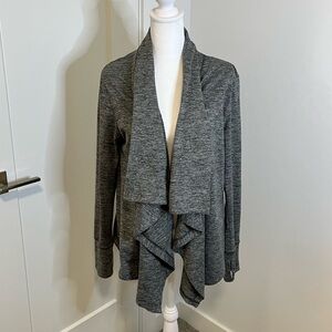 NIKE DRI-FIT Open-Front Grey Sweater - Size S